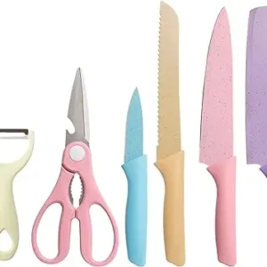 Corrugated Kitchen Knife Set – 6 Pieces